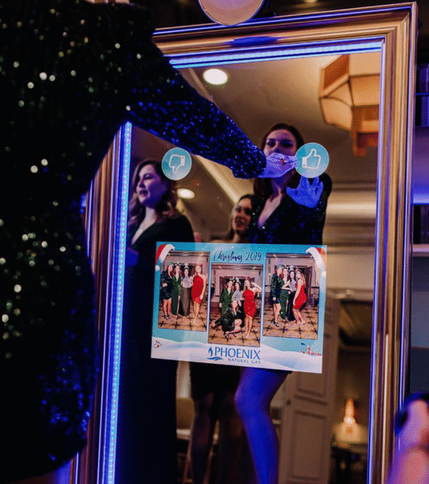 Der Fotospiegel ist der Hingucker auf jedem Fest!